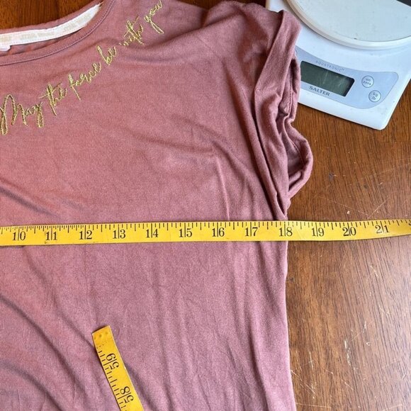 Star Wars Cap Sleeve Fitted Tee Womens Medium May The Force‎ Fangirl Y2K 00s - Picture 9 of 10